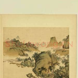 清佟毓秀山水.册.层楼在望故画|1幅|9.55 MB|高清下载