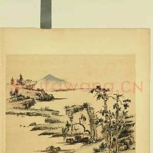 清佟毓秀山水.册.一水平远故画|1幅|9.49 MB|高清下载
