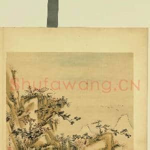 清佟毓秀山水.册.秋楼赏雁故画|1幅|9.7 MB|高清下载