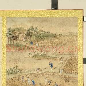 清张师诚跋豳风十二月图说.册.八月其获故画|2幅|20.68 MB|高清下载