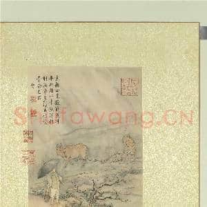 清徐扬绘高宗御题农具十咏.册.牛犁蓑衣故画|2幅|18.55 MB|高清下载