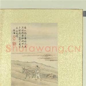 清徐扬绘高宗御题农具十咏.册.骡驴碌碡故画|1幅|8.95 MB|高清下载
