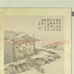 清徐扬绘高宗御题农具十咏.册.溪涧水车故画|1幅|8.66 MB|高清下载