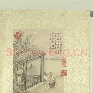 清徐扬绘高宗御题农具十咏.册.月景杵臼故画|1幅|9.82 MB|高清下载