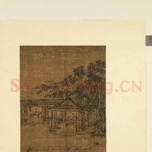 列朝名绘合册.册.宋李公年竹梧庭院故画|1幅|8.66 MB|高清下载