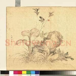 卉林胪瑞.册.清人三秀呈祥故画|1幅|10.64 MB|高清下载