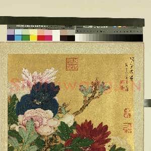 明人集绘.册.清张昉牡丹故画|2幅|20.79 MB|高清下载