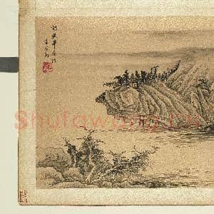 国初人山水集绘.册.清王时敏云峰古寺故画|1幅|12.57 MB|高清下载