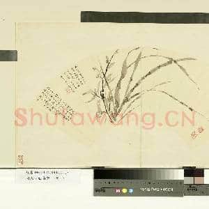 明人便面集锦.册.明刘原起兰花故画|1幅|7.66 MB|高清下载