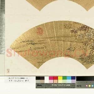 山水人物泥金扇面.册.策马渡秋江故画|1幅|9.79 MB|高清下载