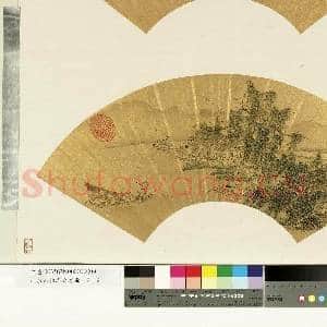 山水人物泥金扇面.册.渔家生涯故画|1幅|9.9 MB|高清下载