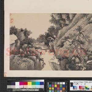 明沈周山水.册.坐赏清流故画|2幅|16.62 MB|高清下载