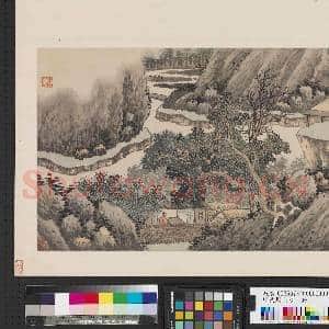 明沈周山水.册.山居读书|1幅|8.9 MB|高清下载