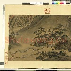 天下名山图(元)册.晋王羲之写兰亭图故画|1幅|10.36 MB|高清下载