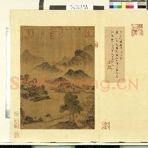 天下名山图(亨)册.晋史道硕鹿门高隐图故画|1幅|9.1 MB|高清下载