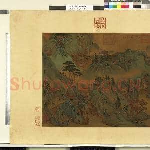 天下名山图(亨)册.梁张僧繇金华洞天图故画|1幅|10.35 MB|高清下载