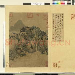 天下名山图(利)册.唐毕宏赤壁秋深图故画|1幅|9.78 MB|高清下载