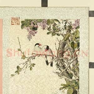 清屈兆麟仿郎世宁花卉.册.丁香爪哇雀故画|1幅|12.9 MB|高清下载