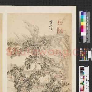 清李世倬墨妙珠林(午)册.偃盖楼故画|2幅|16.63 MB|高清下载