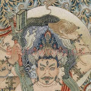 清绣线佛像(三)马头明王.轴故丝|7幅|91.43 MB|高清下载