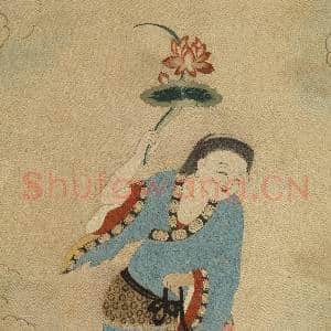 明顾绣八仙庆寿挂屏(九)和合二仙之和仙.轴故丝|5幅|65.44 MB|高清下载