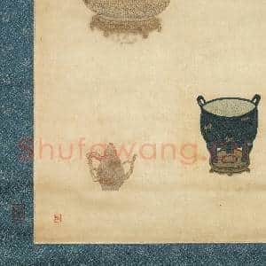 明粤绣博古图屏(五)轴故丝|9幅|109.37 MB|高清下载