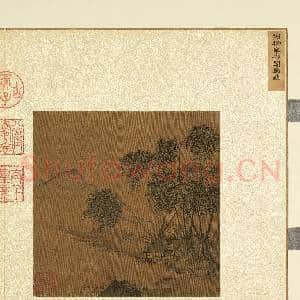 烟云集绘第三册.册.宋刘松年柳阁幽谈故画|2幅|22.06 MB|高清下载