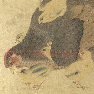 集古图绘.册.宋王凝子母鸡故画|2幅|28 MB|高清下载