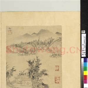 集古图绘.册.明刘珏山水故画|1幅|12.8 MB|高清下载