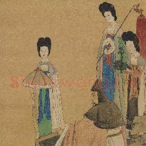 明陈洪绶抚琴图.轴故画|5幅|58.48 MB|高清下载
