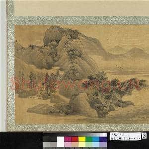 明蓝瑛仿古.册.仿董源渔艇惊鸦故画|1幅|11.07 MB|高清下载