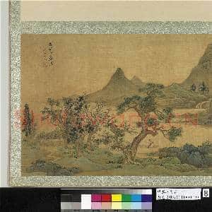 明蓝瑛仿古.册.仿赵孟俯松岸放舟故画|1幅|11.13 MB|高清下载