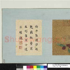 珍图荟帙.册.明宣宗夏果写生故画|1幅|9.6 MB|高清下载