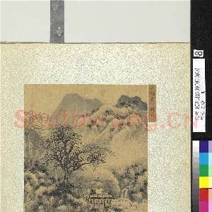 集古名绘.册.元吴镇虚榭听泉故画|2幅|21.63 MB|高清下载