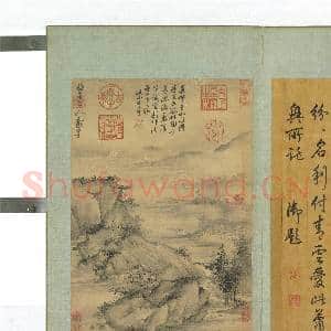 元四大家名迹.册.元吴镇山水故画|2幅|16.87 MB|高清下载