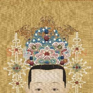 明.代帝后半身像(一)册孝肃皇后.中画|5幅|57.82 MB|高清下载