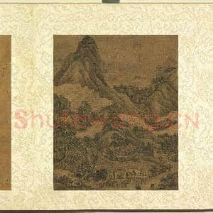 宋元明人合锦贰册(上)册.宋燕文贵云阁风楼故画|2幅|25.09 MB|高清下载
