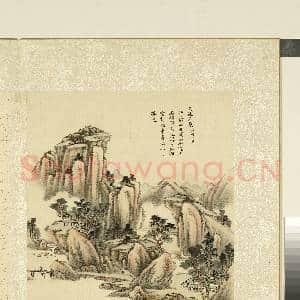 清.周鲲仿古山水册(二)册仿黄公望天池石壁.中画|1幅|11.51 MB|高清下载