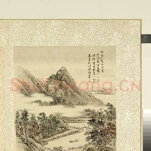 清.周鲲仿古山水册(二)册仿燕文贵竹溪仙馆.中画|1幅|11.78 MB|高清下载