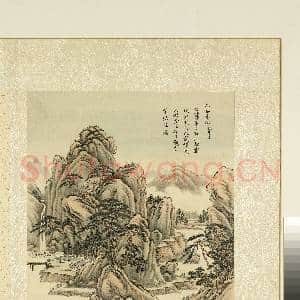 清.周鲲仿古山水册(二)册仿李成泰岳乔松.中画|1幅|11.94 MB|高清下载