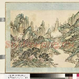 清.袁瑛山水(二)册山水一.中画|1幅|10.12 MB|高清下载
