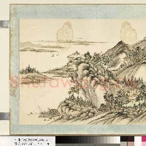 清.袁瑛山水(二)册山水四.中画|1幅|9.36 MB|高清下载