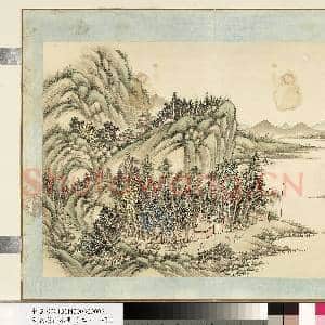 清.袁瑛山水(二)册山水五.中画|1幅|9.37 MB|高清下载