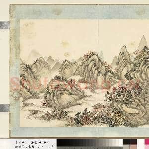 清.袁瑛山水(二)册山水六.中画|1幅|9.28 MB|高清下载