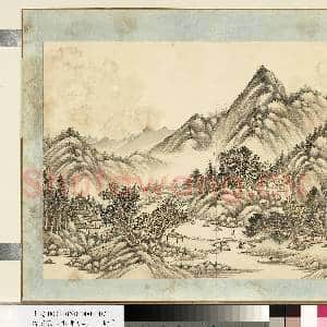清.袁瑛山水(二)册山水七.中画|1幅|9.43 MB|高清下载
