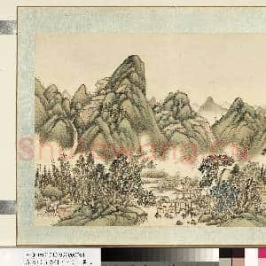 清.袁瑛山水(三)册山水一.中画|1幅|9.71 MB|高清下载
