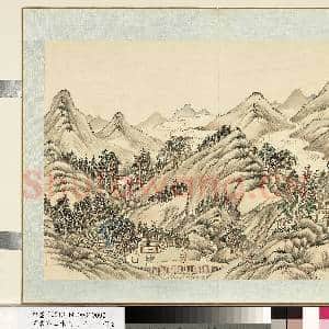 清.袁瑛山水(三)册山水二.中画|1幅|10.06 MB|高清下载