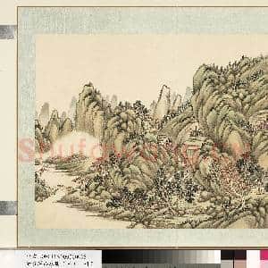 清.袁瑛山水(三)册山水五.中画|1幅|9.79 MB|高清下载