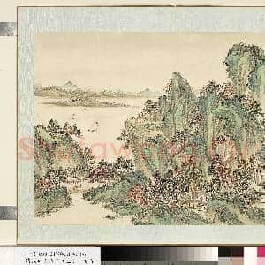 清.袁瑛山水(三)册山水六.中画|1幅|10.44 MB|高清下载