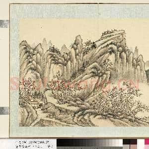 清.袁瑛山水(三)册山水七.中画|1幅|9.8 MB|高清下载